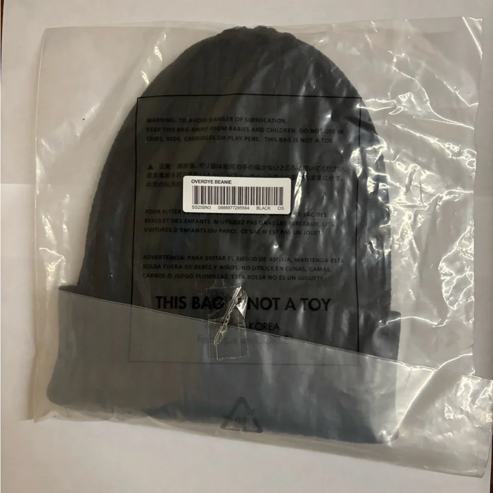 Supreme Black Beanie Overdyed SS25 - Picture 3 of 4